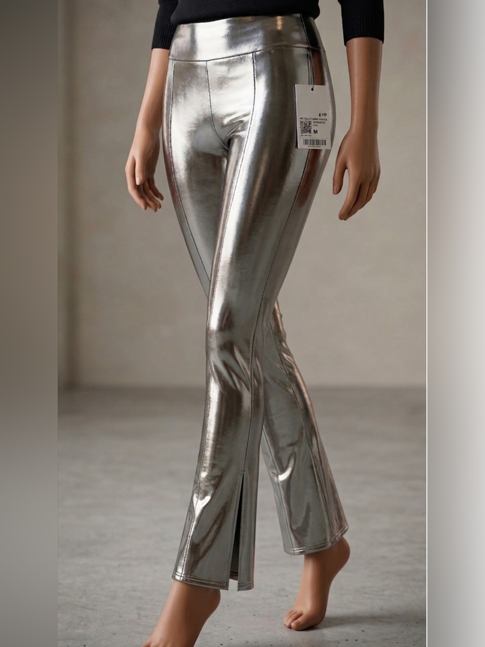 Forever 21 Metallic Leggings - Shiny Stretch Fabric